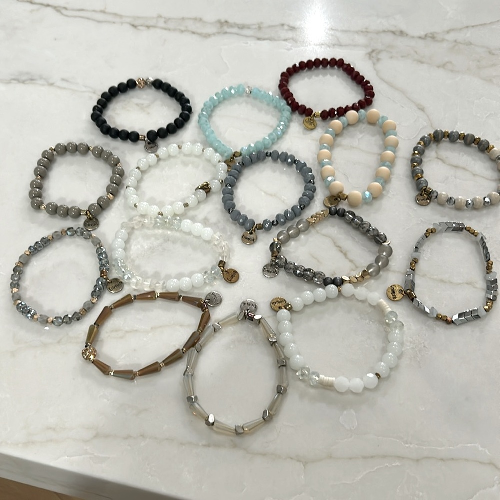15 different Erimish bracelets